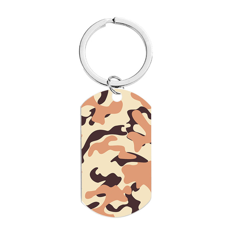 Wholesale Camouflage Series Metal Keychain